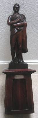 wooden burns statue